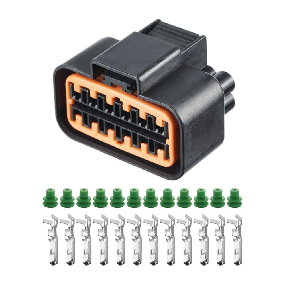 Разъем коннектор 12-кон., Фара, PB625-12027, KUM Корея универс., Освещение, Hyundai, Kia 41272 Киев - изображение 1