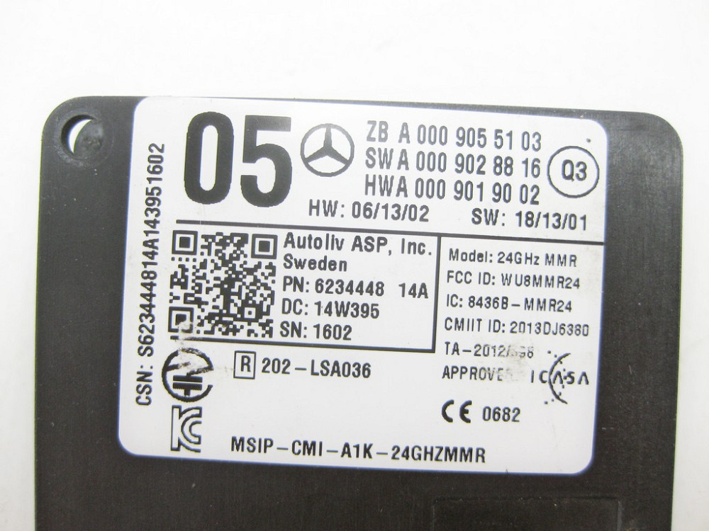 Mercedes-Benz  A0009055103 Радарний датчик попереду E-class W212 E-Class Coupe C207 E-class Cabriolet A207 E-class S212 ML/GLE W166 GL/GLS X166 CLA C1 Одесса - изображение 6