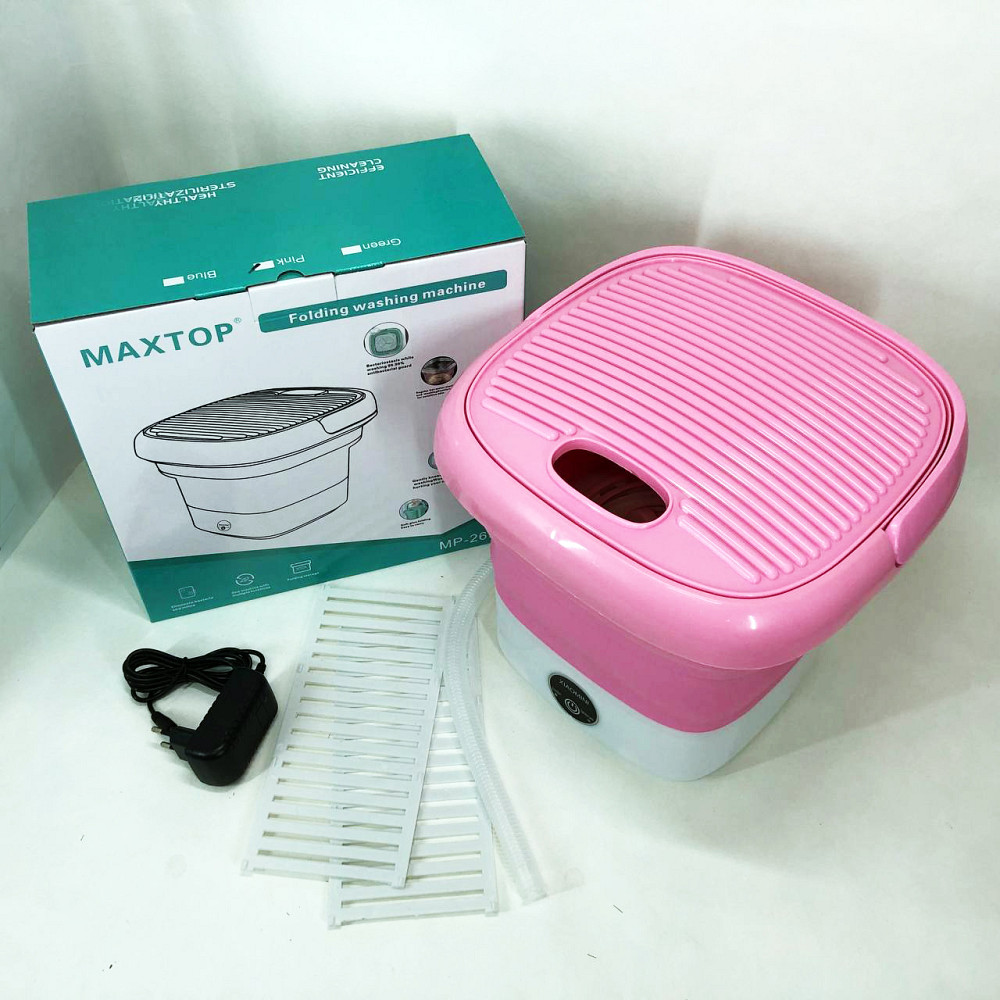 Пральна машина для дачі MAXTOP, Міні пральна машина відро Складна машинка в приватний будинок GY-50 Львів - фото 12