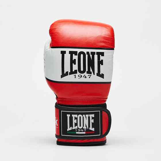 Боксерські рукавиці Leone GN047 SHOCK Red 12 унцій (бинти 4 м. в комплекті) Каменское