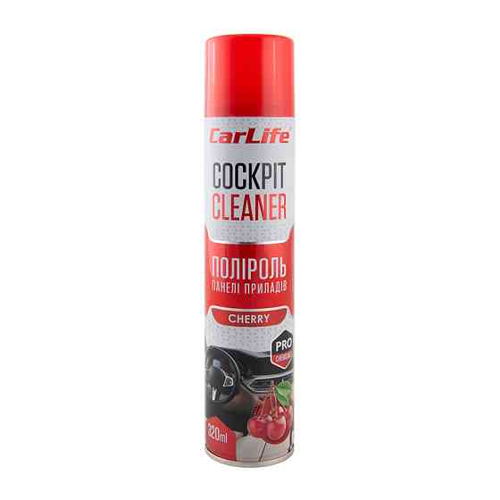Полироль для панели приборов CarLife Cockpit Cleaner Вишня, 320мл Львов