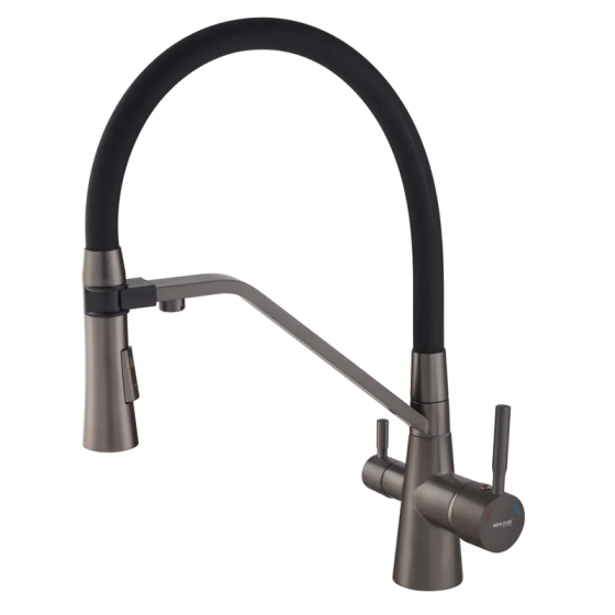 Кухонний змішувач Mixxus Premium Magnet 021 графіт REFL.BLACK MI6975 Харків