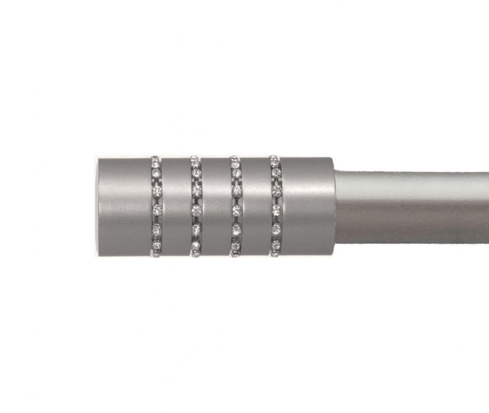 Карниз Orvit Барамелла металевий дворядний техно гладка труба кільце металеве Сатин 25\19 мм 200 см (00-00026350) Львів - фото 2