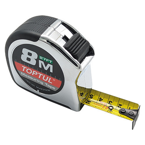 Рулетка професійна 8 м*25 мм TOPTUL IAAE2508 Одеса - фото 2