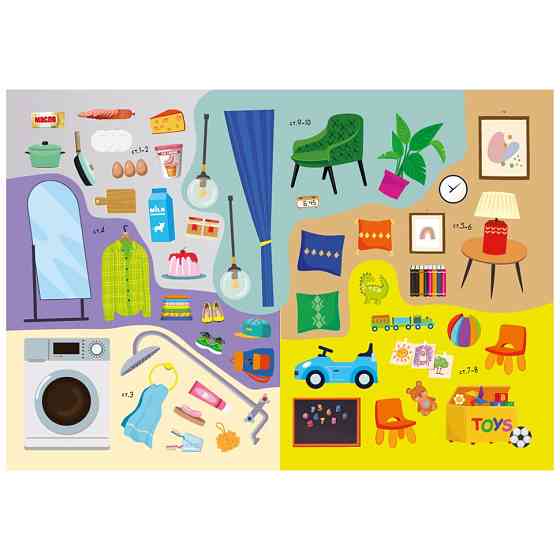 Детская книжка любимые наклейки для малышей 