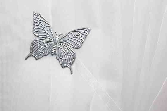 Магніти для штор і гардин (191м) Метелик набір 2 шт Сатин (81-102) Київ