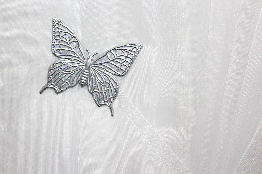 Магніти для штор і гардин (191м) Метелик набір 2 шт Сатин (81-102) Київ - фото 5