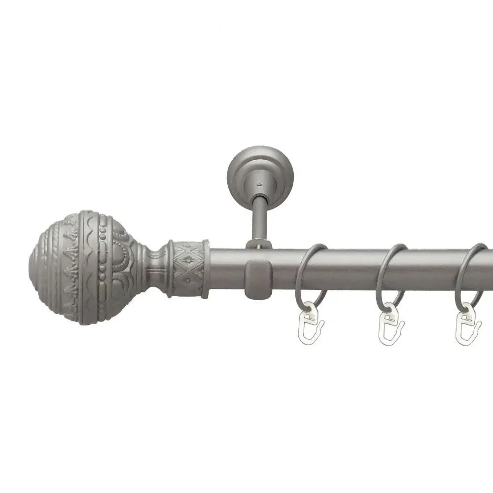 Карниз Orvit Арабеска металевий однорядний відкритий Сатин 25 мм 200 см (6322004) Львов - изображение 1