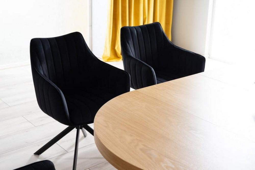 Стілець AZALIA VELVET чорний каркас/чорний BL.19 Київ - фото 11