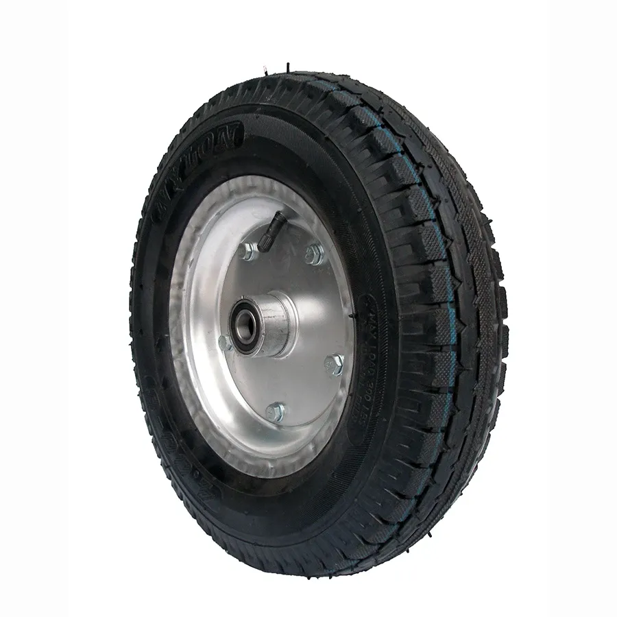 Усиленное пневматическое колесо 4.80/4.00-8 для тачки – надувное колесо 400 мм с камерой для тяжелых нагрузок Харьков - изображение 1