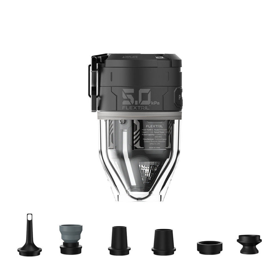 Насос-ліхтар кемпінговий Flextail Max Pump 3, чорний Рівне - фото 1