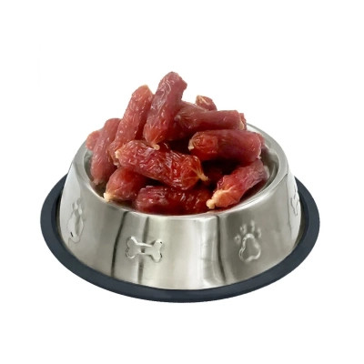 Ласощі для собак Lucky Star М&apos;які качині ковбаски ≈4 см 85 г (4820111434275) Вінниця - фото 1