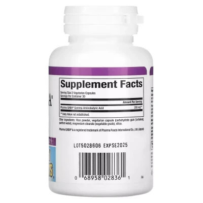 Аминокислота Natural Factors GABA (Гамма-Аминомасляная Кислота), 100 мг, Stress Relax, Pharma GABA, 6 (NFS-02836) Винница - изображение 2