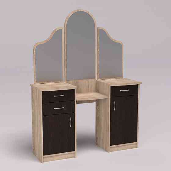 Стол туалетный Трюмо Диана, Дуб Сонома/Венге Магия, 1200/420/1630 Львов