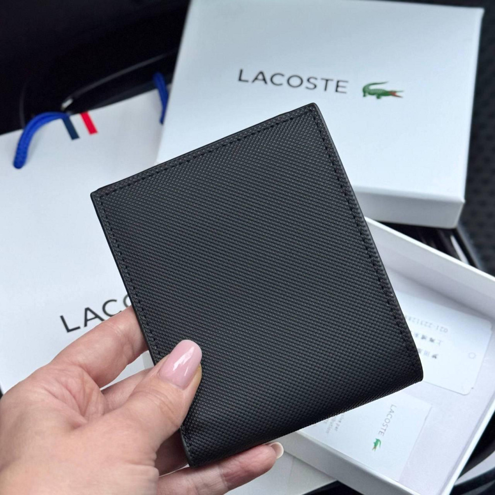 Чоловічий брендовий гаманець Lacoste 1712 в фірмовому упакуванні Київ - фото 2