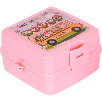 Ланч-бокс Irak Plastik Рожевий (20026) Вінниця - фото 1