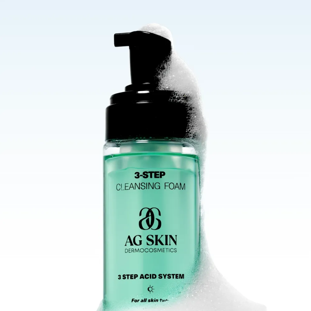 3-ШАГОВАЯ ОЧИЩАЮЩАЯ ПЕНКА 3-STEP CLEANSING FOAM AG Skin 150 мл Днепр - изображение 4