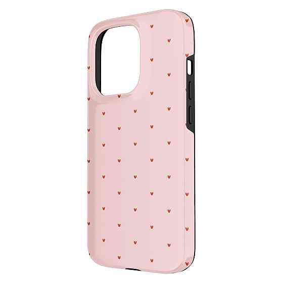 Чохол накладка бампер для iPhone 15 Pro Pink Aesthetic Pattern Cases рожевий двокомпонентний полікарбонат TPU ударозахисний Київ