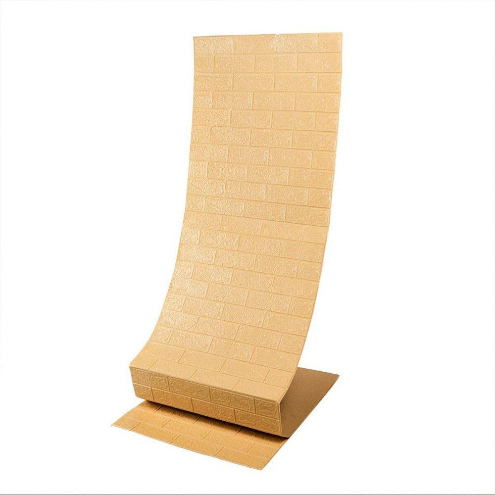 Самоклеющаяся 3D панель в рулоне 19600x700x3мм Бежевый Кирпич (R009-3-20) SW-00001195 Днепр - изображение 1