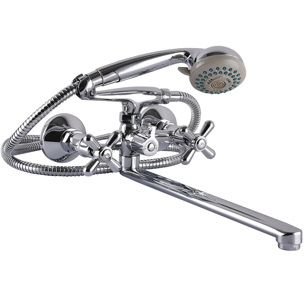 Змішувач для ванни Globus Lux GB-DOMINOX-0316-Euro перемикач латунь L350мм Луцьк - фото 1