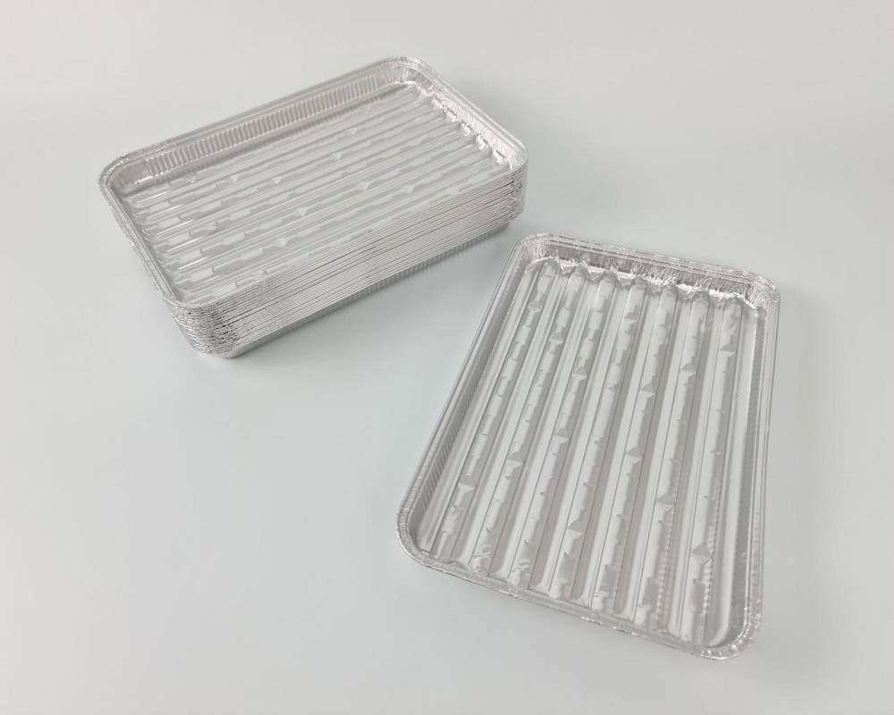 Форма для гриля прямоугольная алюминиевая 1550мл X20G(F) 100шт в упаковки (1 пачка) Харьков - изображение 2