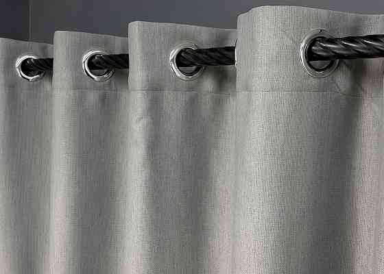 Комплект штор на люверсах VR-Textil Блэкаут двусторонний Scandi № 1900ш Серый 150х250 см 2 шт (37-0303) Киев
