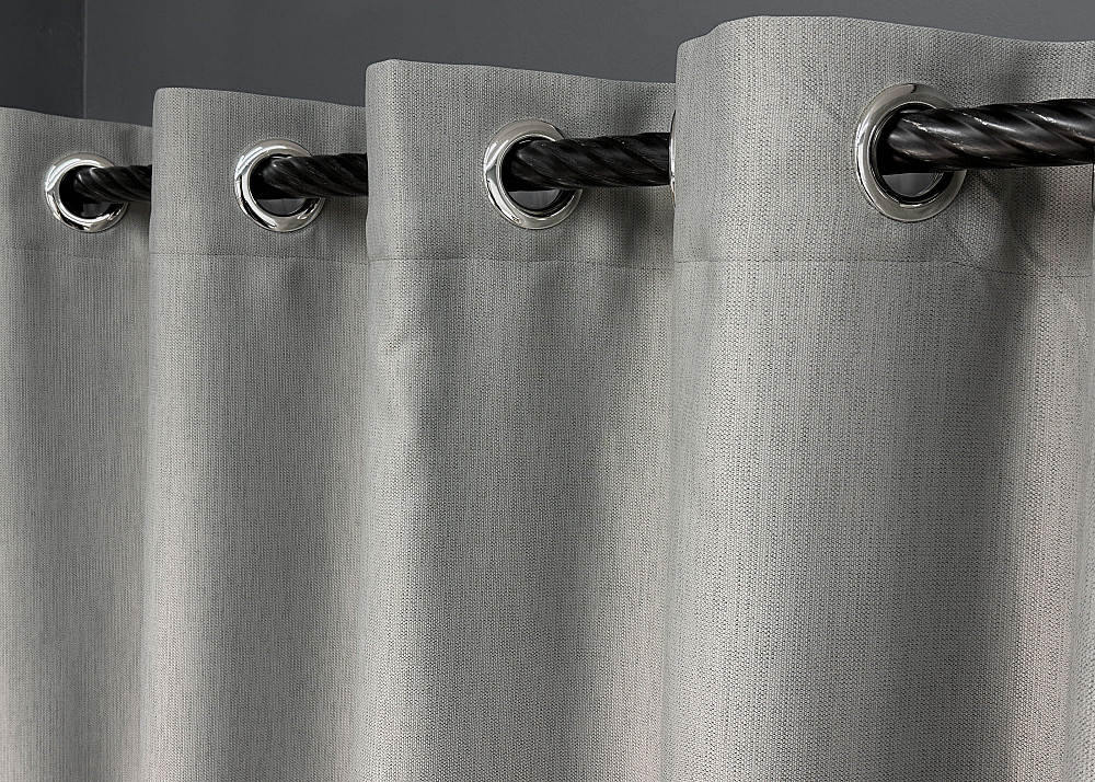 Комплект штор на люверсах VR-Textil Блекаут двосторонній Scandi № 1900ш Сірий 150х250 см 2 шт (37-0303) Київ - фото 6
