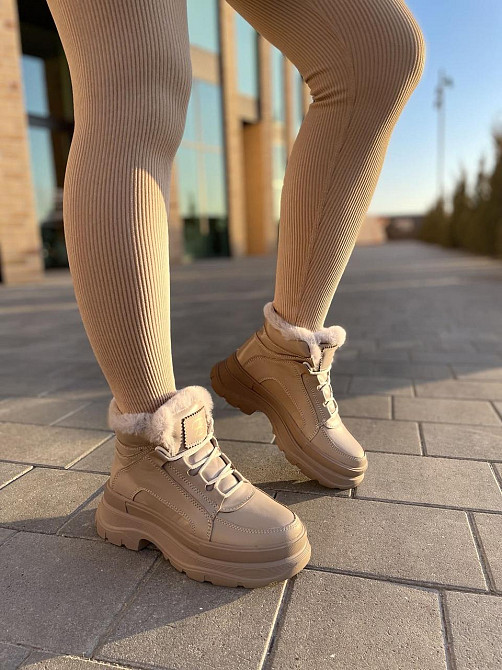 Черевики жіночі BR 07 капучіно шкіра натуральна зимові 39р. (4895) Коломия - фото 4