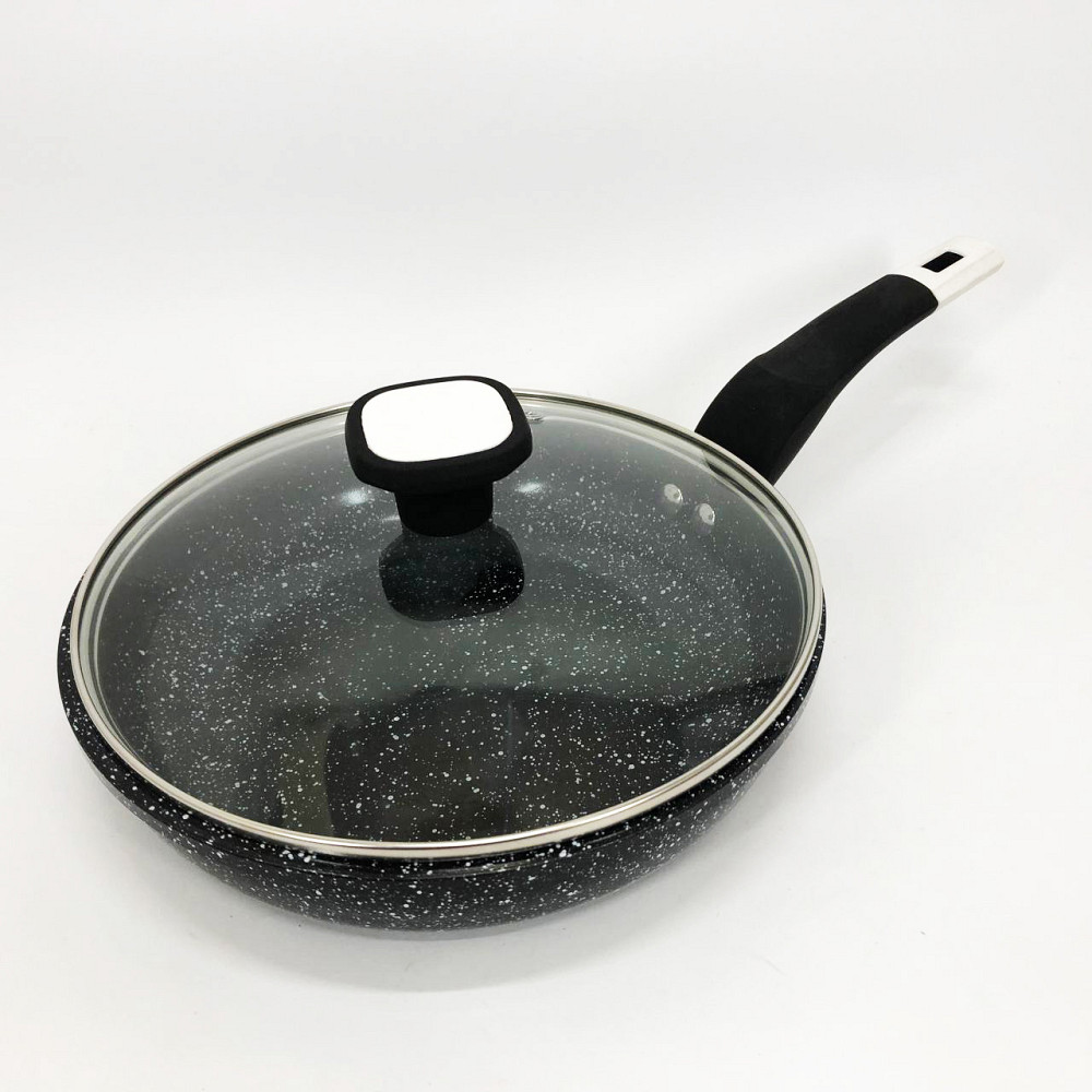 Оригінальна сковорода з антипригарним покриттям UNIQUE UN-5114 22 см, Сковорода зручна на кухню CH-26 Львів - фото 4