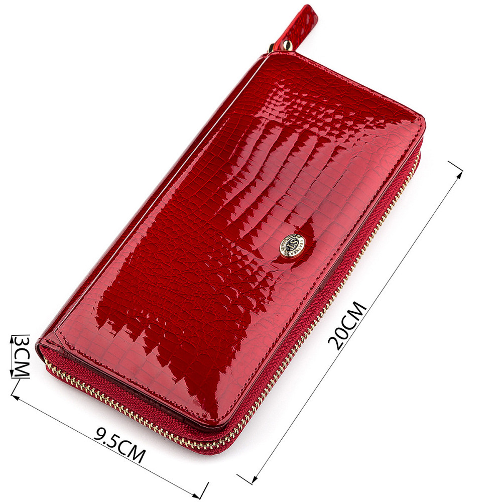 Гаманець жіночий ST Leather 18436 (S7001A) місткий Червоний Київ - фото 14