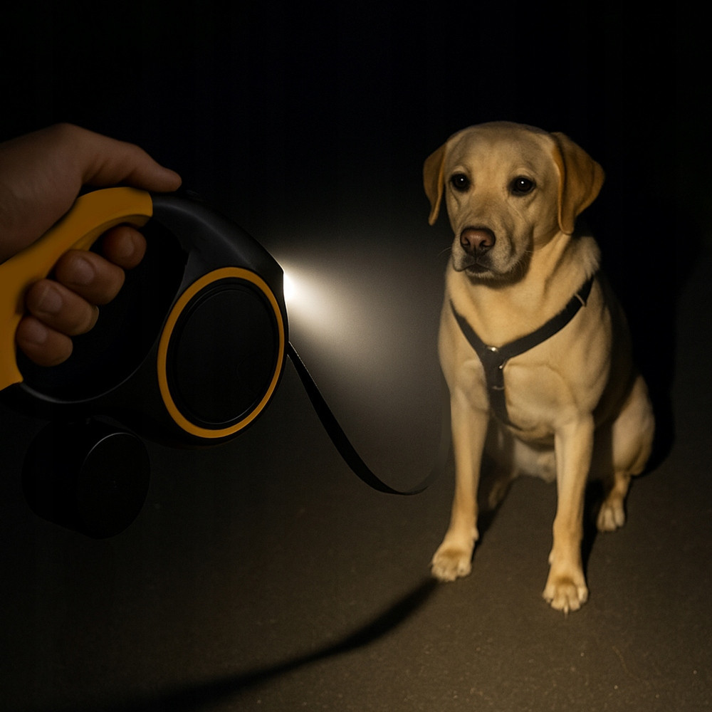 Автоматичний повідець для собак 10-25 кг до 5 метрів з ліхтариком Purlov (25965) Нововолинськ - фото 10