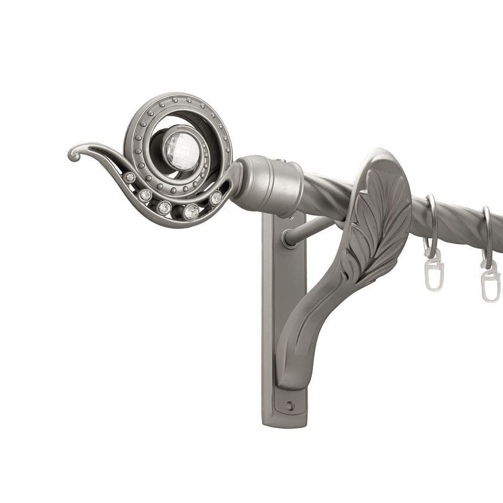 Карниз Orvit Око Дракона металевий однорядний ретро скручена труба кільце металеве Сатин 25 мм 160 см (00-00016835) Львів - фото 1