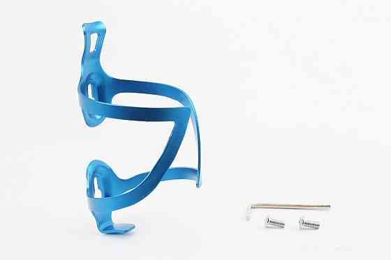 Фляготримач алюмінієвий, кріпл. на раму, синій BC107 Киев