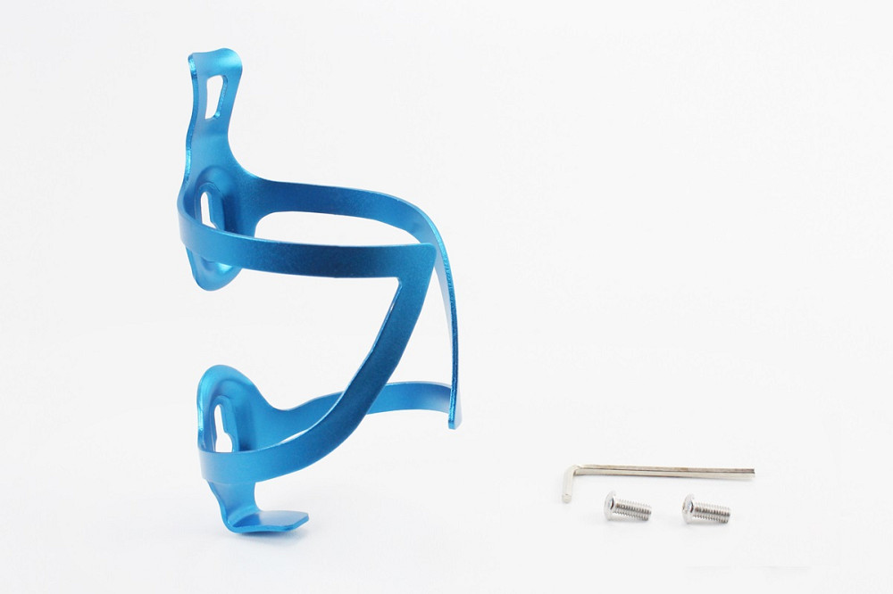 Фляготримач алюмінієвий, кріпл. на раму, синій BC107 Киев - изображение 1