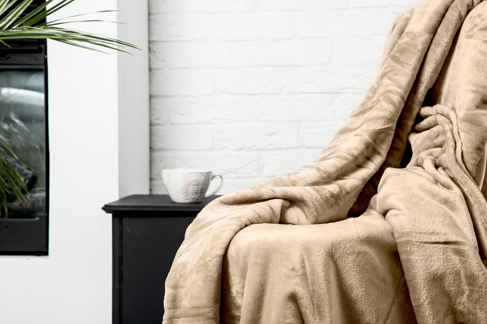 Ecotton Плед Ecotton 220х240 см із мікрофібри Well Soft темно-бежевий (Beige) Коломия - фото 1