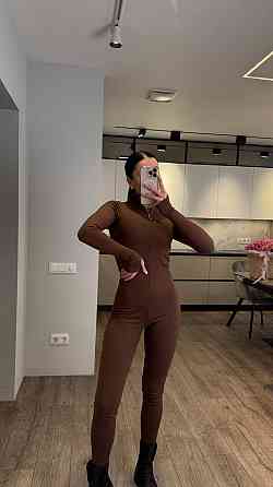 Женский теплый повседневный комбинезон на молнии Шоколад, 44/46 Одесса