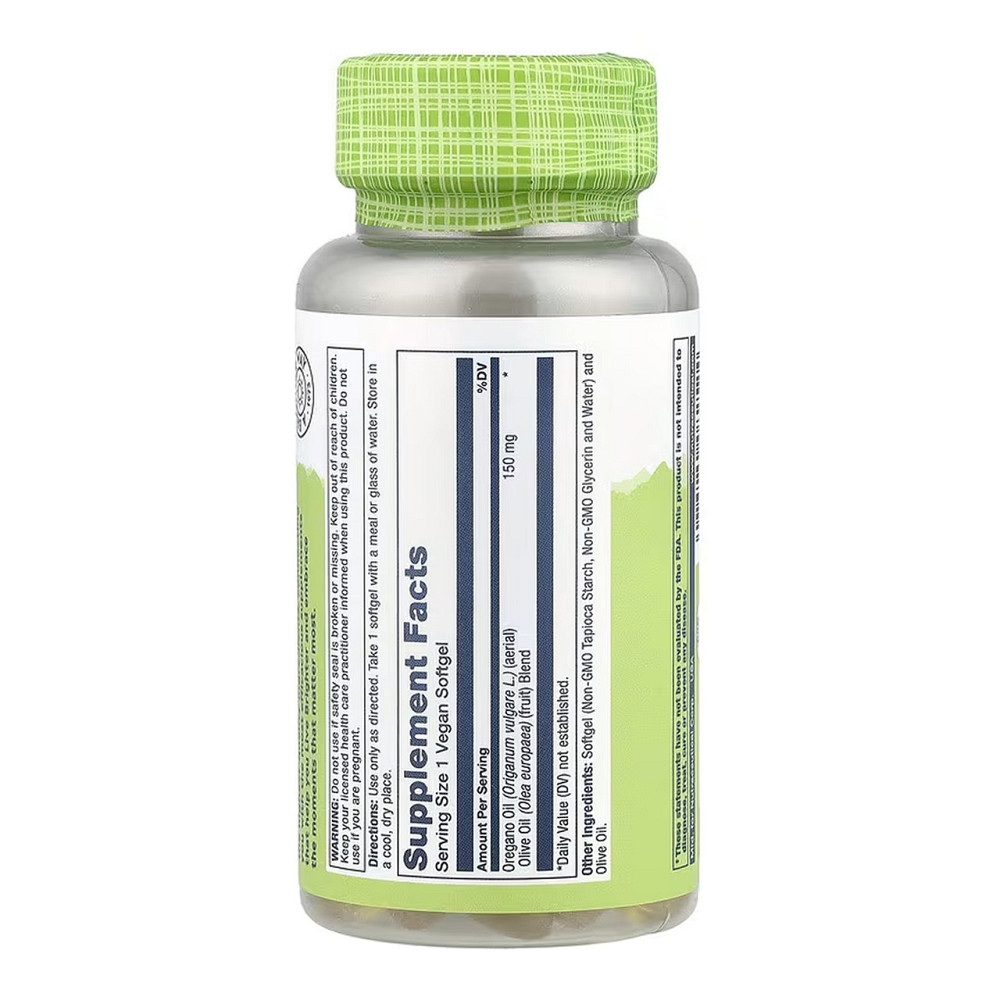 Олія орегано Solaray Oil of Oregano 150mg 60 гел капс Київ - фото 2