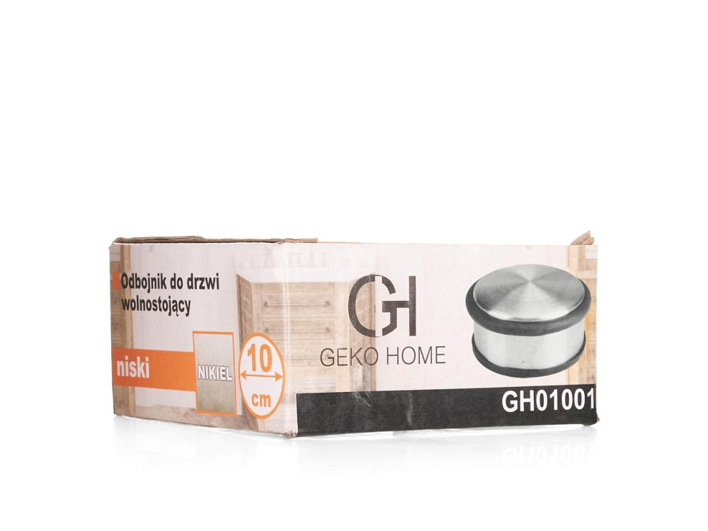 Відбійник дверний антиковзальний "GekoHome" 1,1 кг діаметром 95 мм висотою 45 мм, матовий нікель Киев - изображение 3
