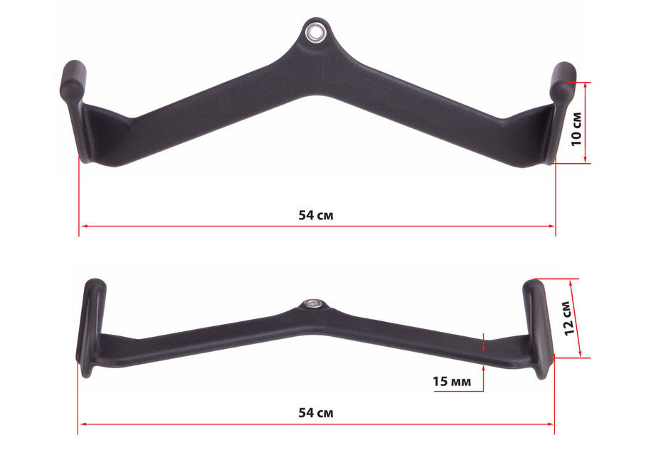 Ручка для тяги EasyFit з широким хватом 54 см Коломия - фото 2