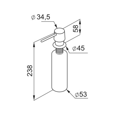 Дозатор для жидкого мыла Elleci ADI02300BK Винница - изображение 2