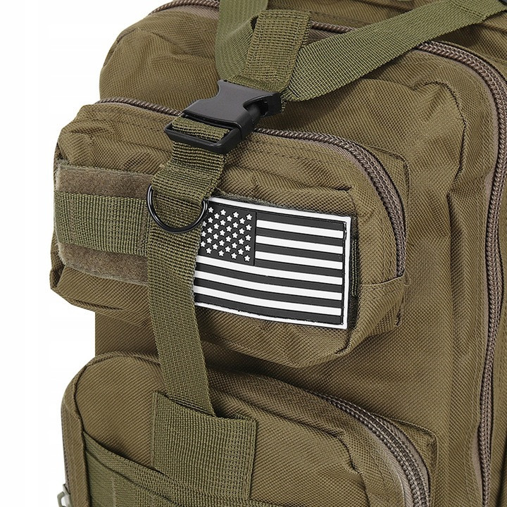Тактический Рюкзак 26 литров многофункциональный 5 отделений Trizand (23243) Olive Нововолынск - изображение 7