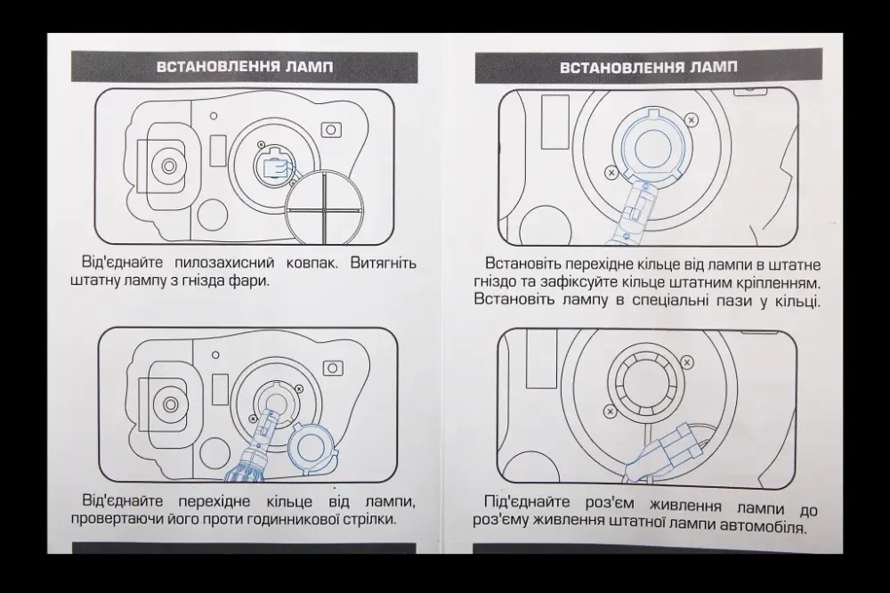 Лампа диодна HB3/9005 12 У 100000 К/50Вт/CSP3570 Cyclone з кулером Вінниця - фото 4
