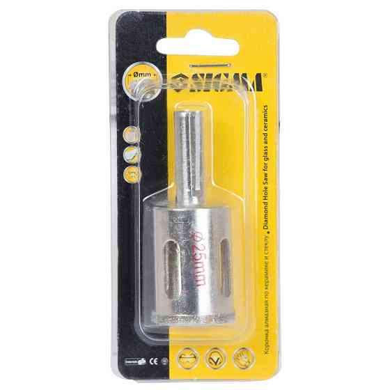 Коронка алмазна для кераміки та скла Ø 25 мм SIGMA (1541251) Київ