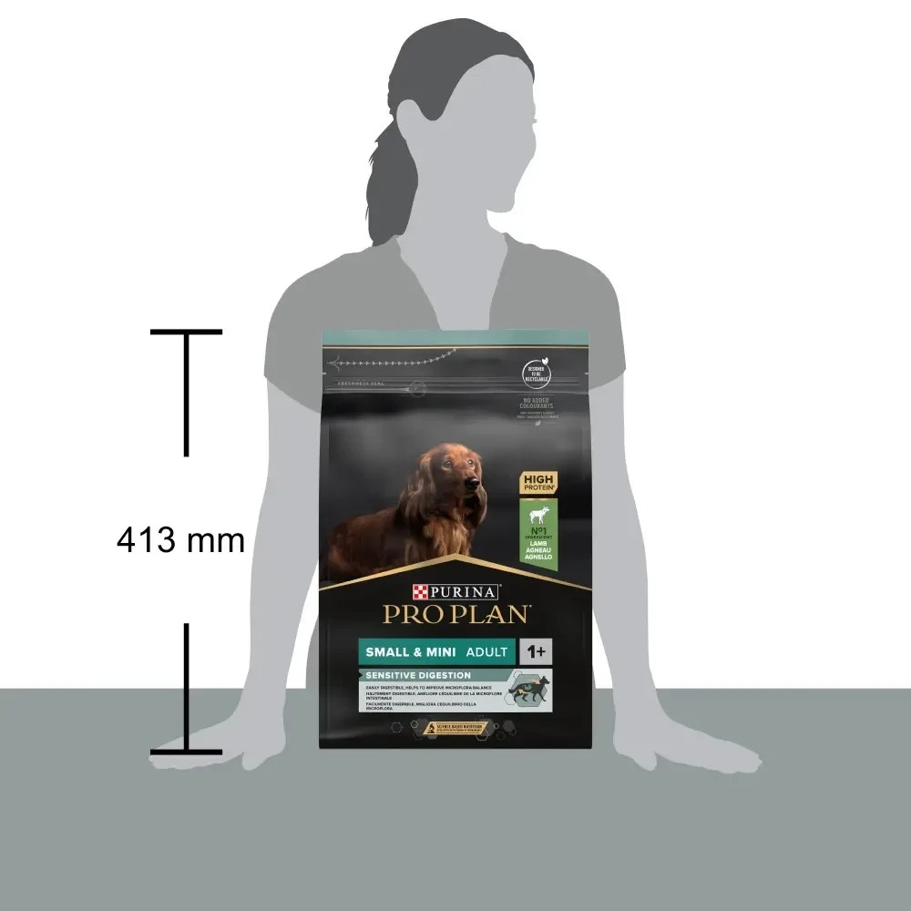 Сухой корм PRO PLAN Small&Mini Adult 1+ Sensitive Digestion для взрослых собак мелких пород, с чувствительным пищеварением, с ягненком, 3 кг Киев - изображение 4