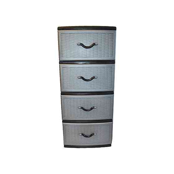 Комод пластиковий Style black (Стиль) 4 ящики 48х38х88 Одеса