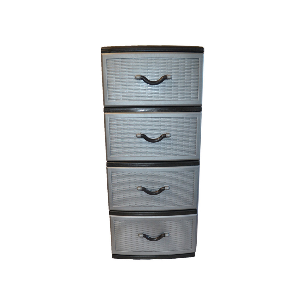 Комод пластиковий Style black (Стиль) 4 ящики 48х38х88 Одеса - фото 3