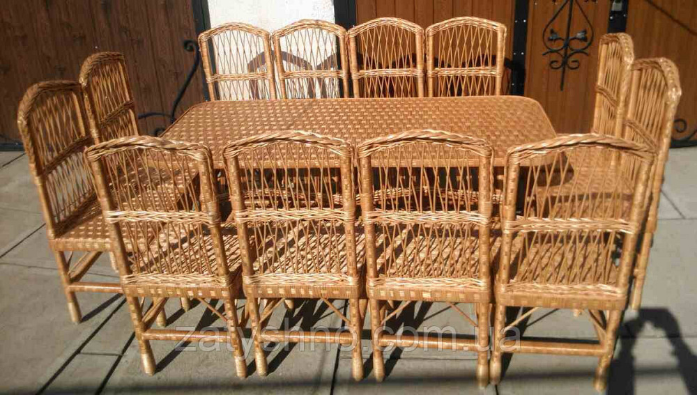 Плетені меблі для їдальні Київ - фото 5