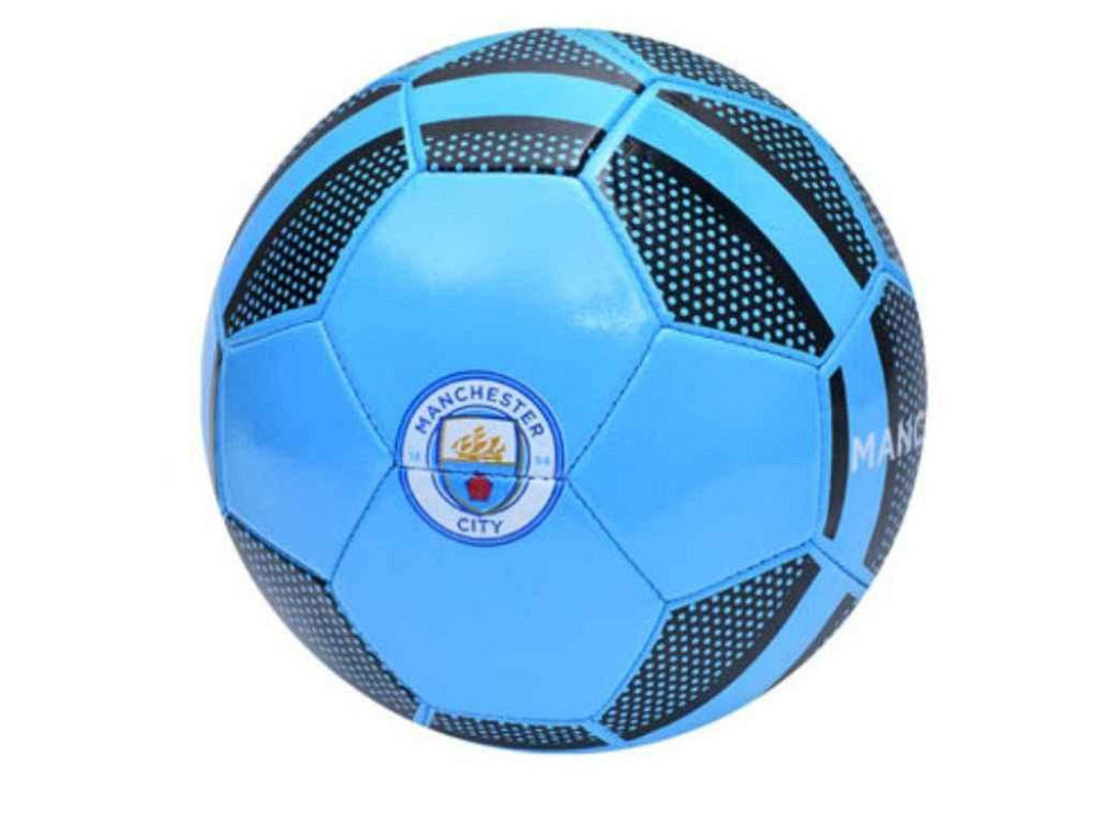 Мяч футбольный размер 5 ПВХ вес 280г голубой-черный EN 331 MANCHESTER CITY ТМ METR Киев - изображение 1