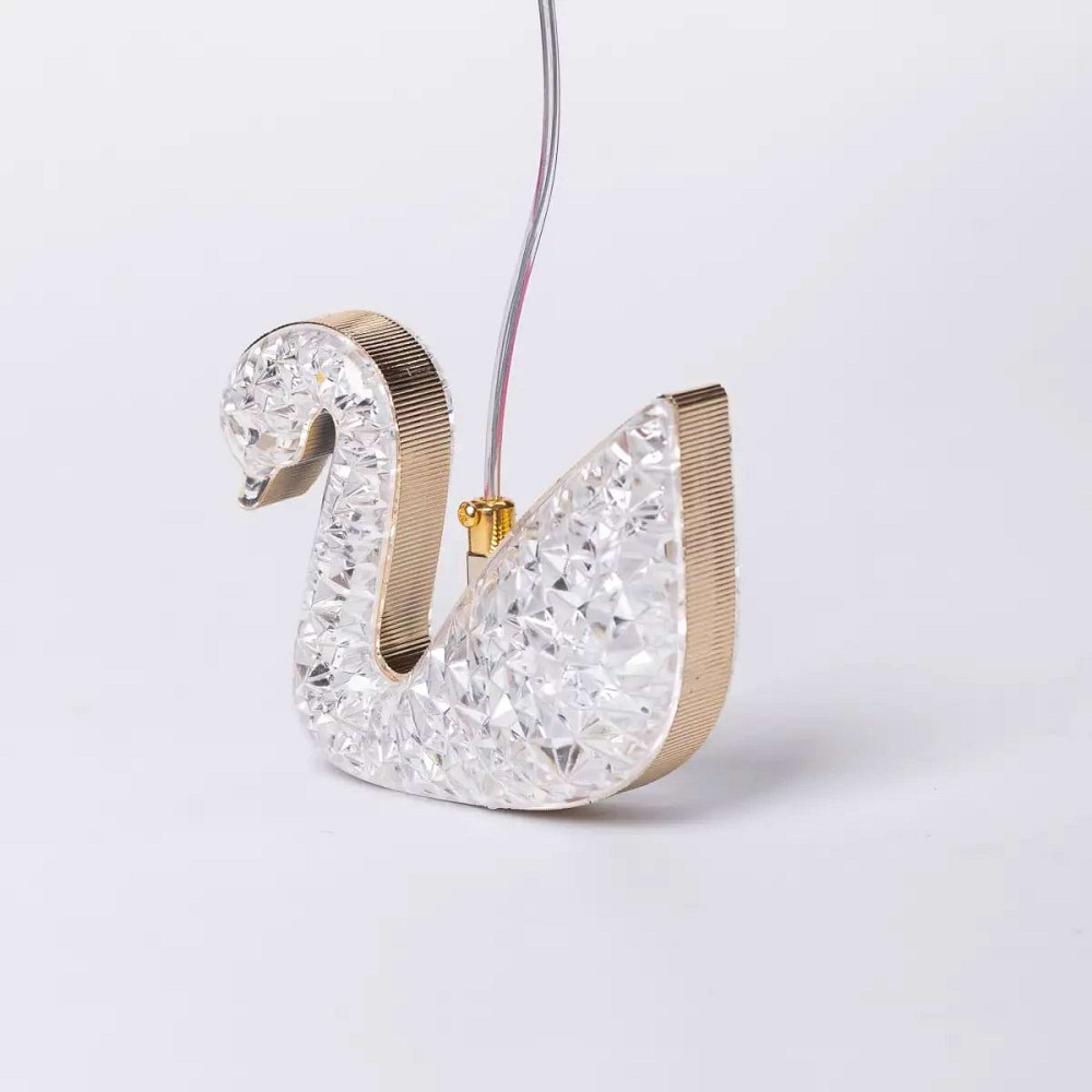 Garlando Гірлянда штора з фігурками Сваровскі 3 метри 6 ламп тепле жовте світло 6L3MSWA Коломия - фото 5