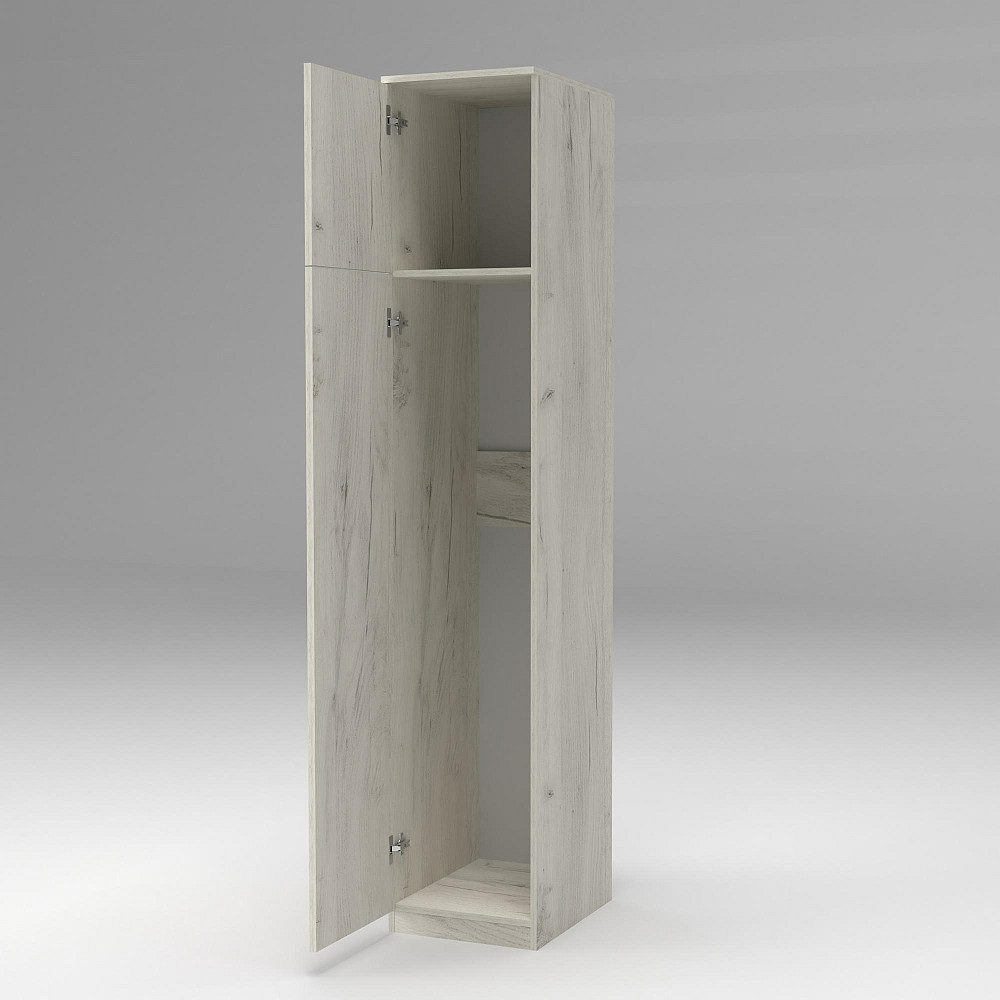 Пенал для одежды Favorit F-3, Дуб Крафт Білий, 400/530/2100 Львов - изображение 2